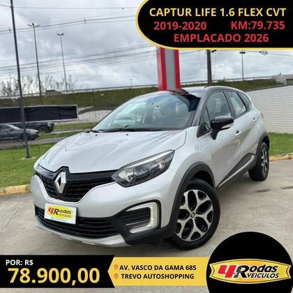 RENAULT CAPTUR 1.6 16V SCE FLEX LIFE X-TRONIC RENAULT CAPTUR 1.6 16V SCE FLEX LIFE X-TRONIC